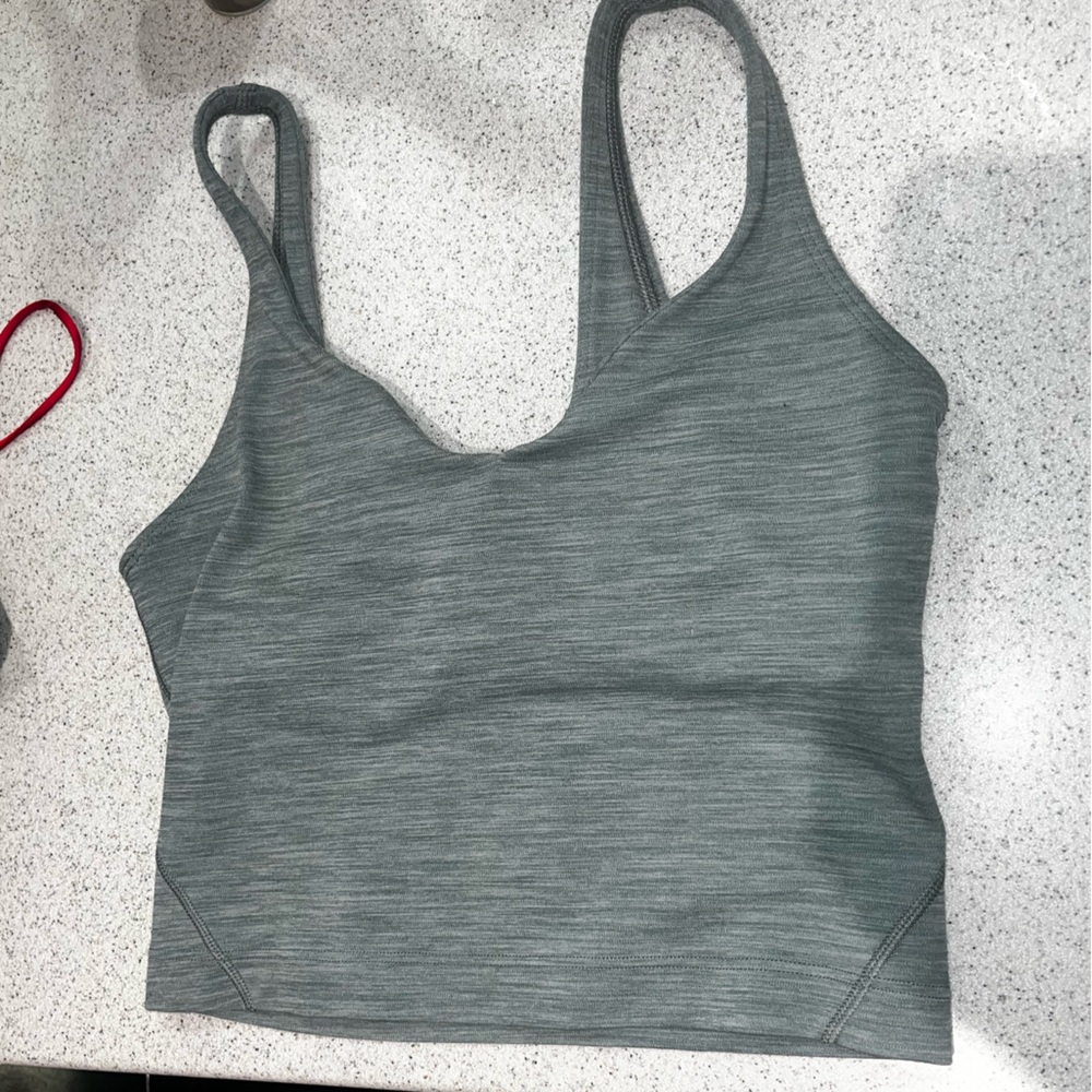 lululemon athletica Gray Crop Top